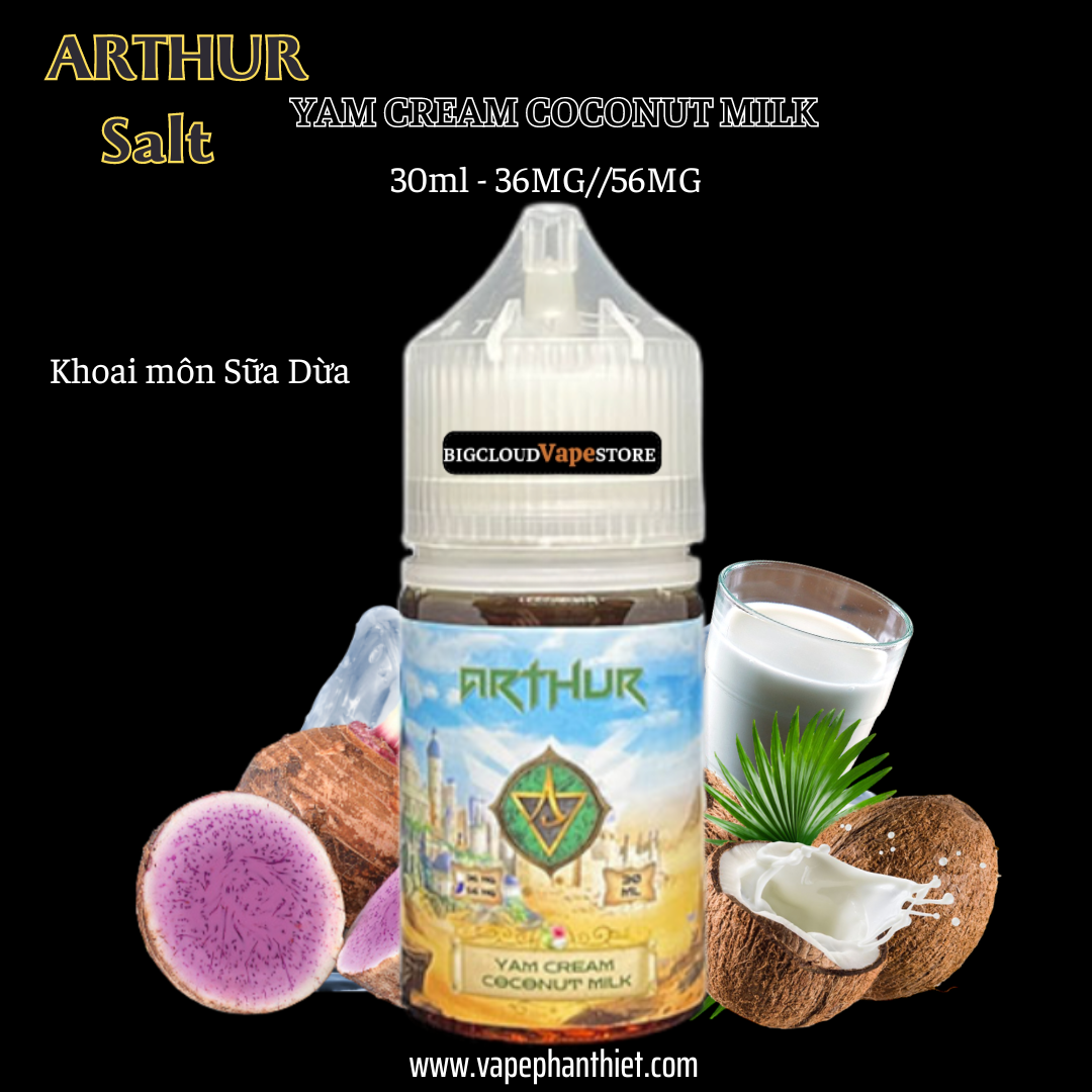 Arthur Salt 30ml 36MG-56MG Khoai Môn Sữa Dừa 